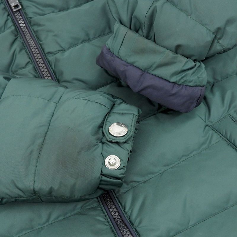 Prada Current Black Tag Triangle Logo Down Jacket 6Y Kids Hood Storage 110-120cm