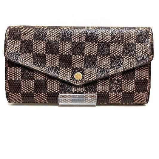 Louis Vuitton Damier Portefeuille Sarah N63209 Long Wallet Unisex
