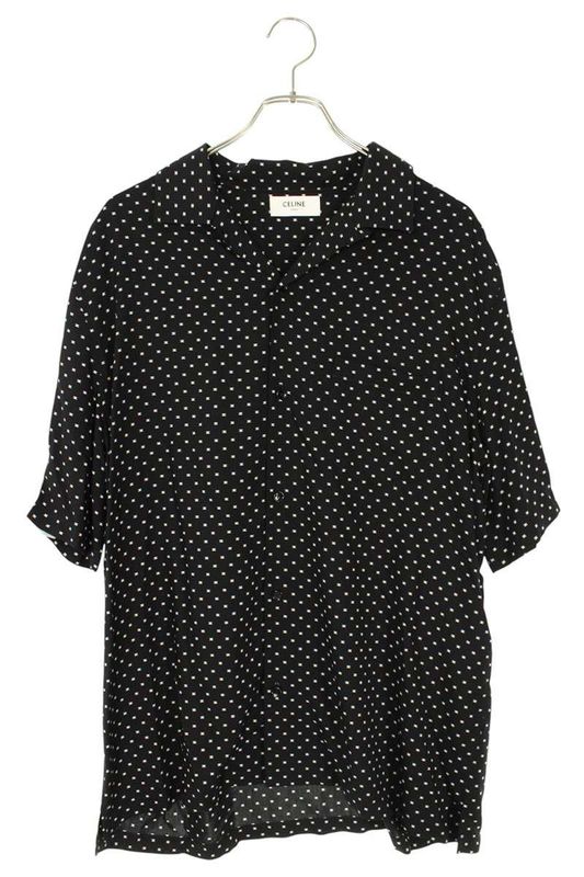 Celine 2c946313v Micro Triomphe Hawaiian Loose Short Sleeve Shirt Men 39