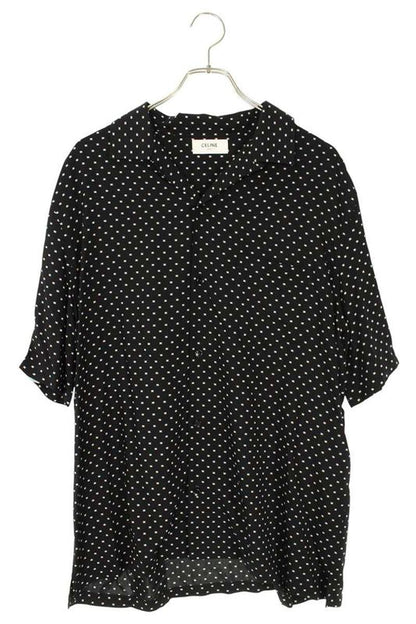 Celine 2c946313v Micro Triomphe Hawaiian Loose Short Sleeve Shirt Men 39