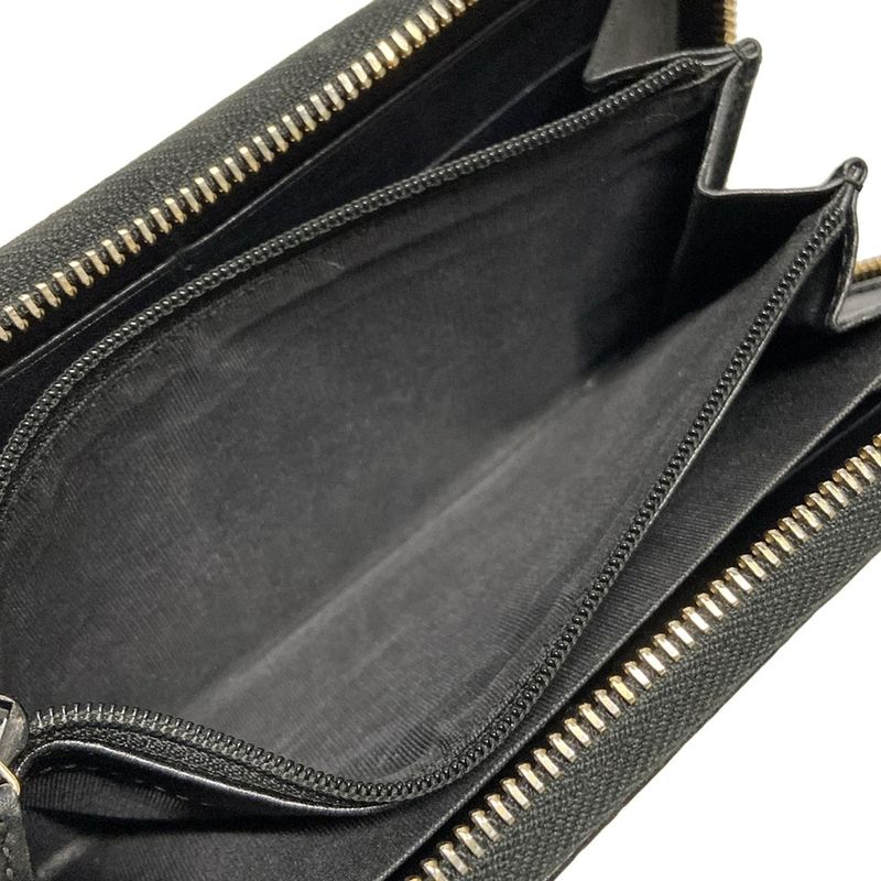 Gucci Bowie Micro Guccissima 388680 Black Round Zipper With Ribbon And Shape