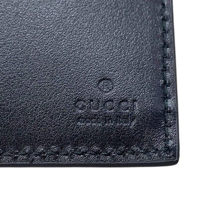 Gucci Bifold Wallet Black GG Embossed 625559 Unused Billfold
