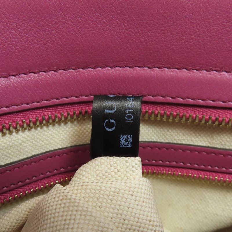 Gucci 353119 GG Signature Cima Handbag Leather Women