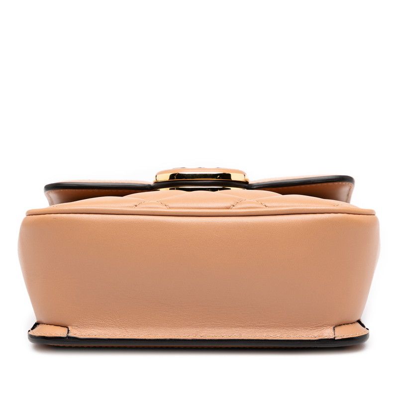 Gucci DECO Chain Shoulder Bag 741457 Beige Leather Women's Gucci