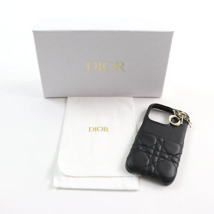 Christian DIOR S6003onmj Lady DIOR Canage Iphone15 Pro Case Black With Box And