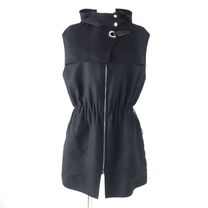 Hermes 22SS 2e0145di Cashmere Silk Blend With Serie Buttons Leather Use Logo