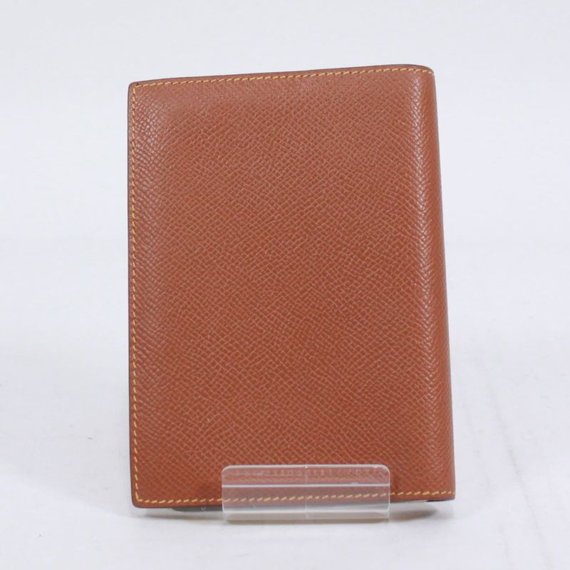 Hermes Agenda GM Leather Yellow And Brown Wallets And Accessories Silver