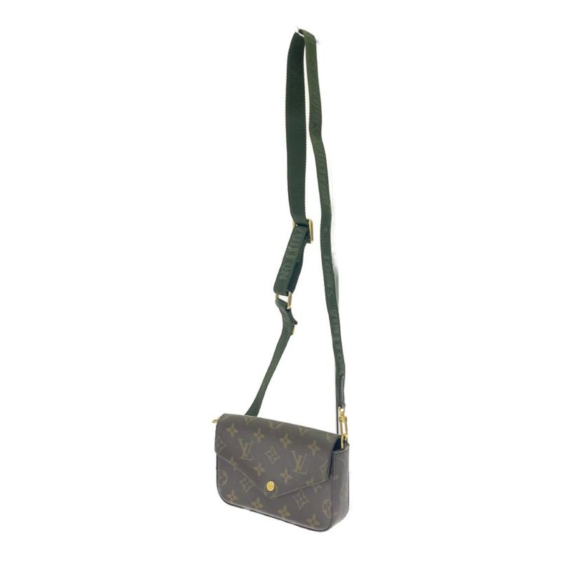 Louis Vuitton M80091 Monogram PVC Muerte Pochette Felicie Brown 462474 Shoulder