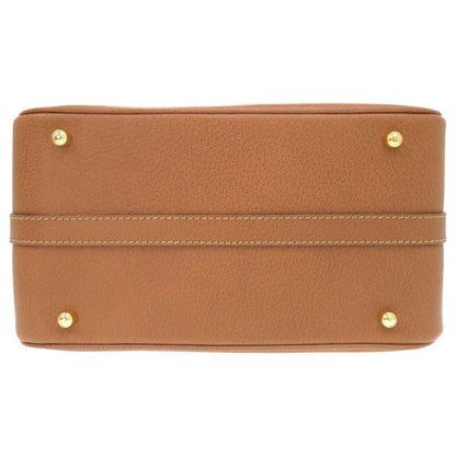 Gucci Bamboo 013 122 2491 Leather Brown 2WAY Vanity Bag Brown 0277 Gucci