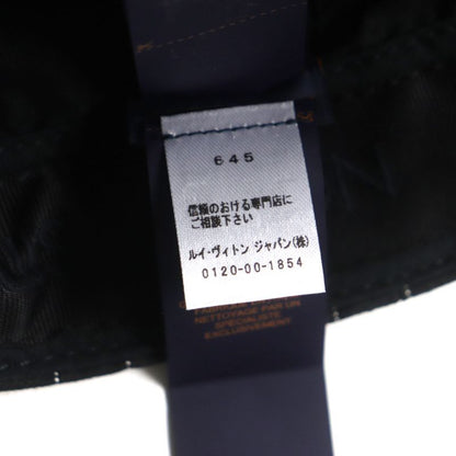 Louis Vuitton Mp3407 Casket Croco Malletier Hat Baseball Cap Black Purple Gold