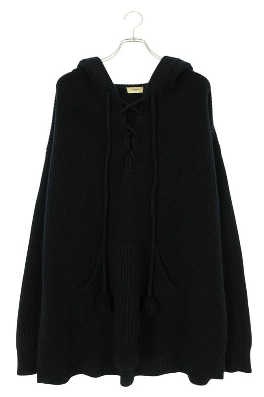 Celine 2a53w489q Artiest Baja Jacquard Knit Hoodie Men's L