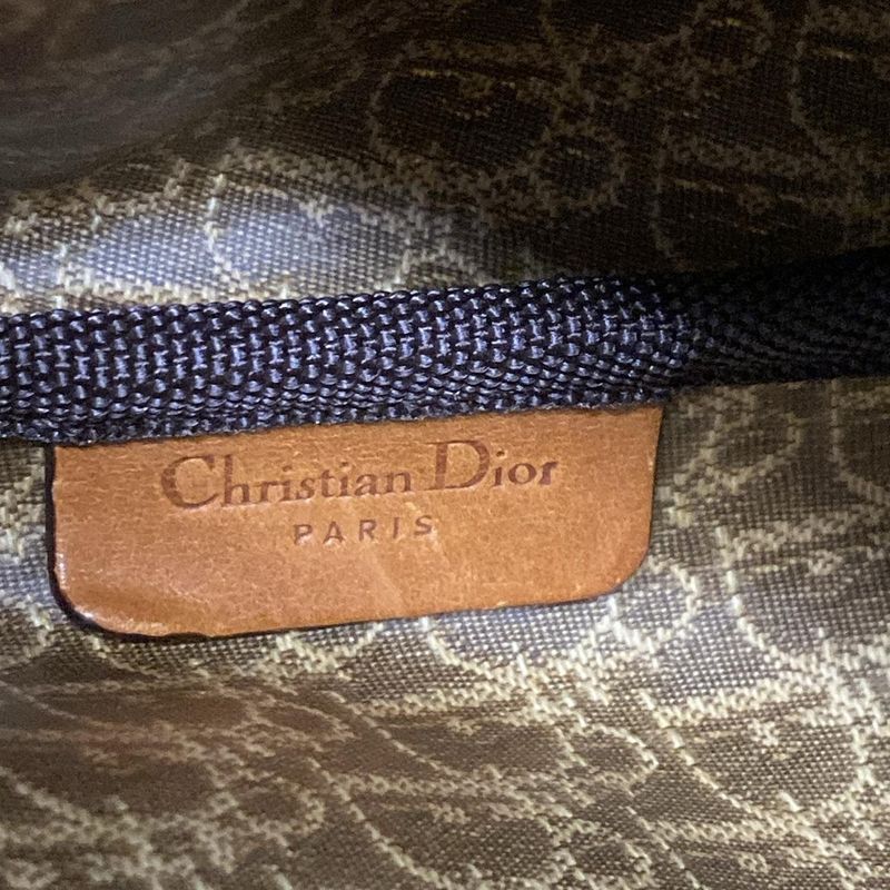 Dior/christian Dior Handbag Trotter Beige And Brown Mini Bag Leather