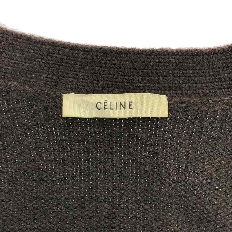 Celine - Phoebe Period Wool Cashmere Blend Oversized V-neck Knit Cardigan - S -