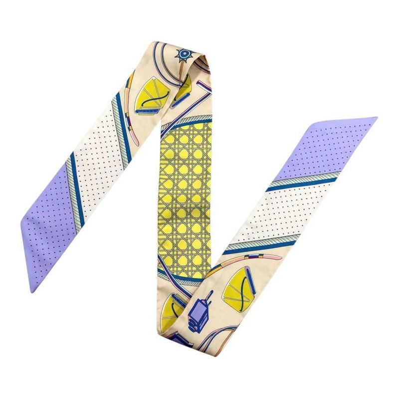 Hermes Silk Scarf Twillie Foldable Covered Carriage H063156s 16 Yellow Cles