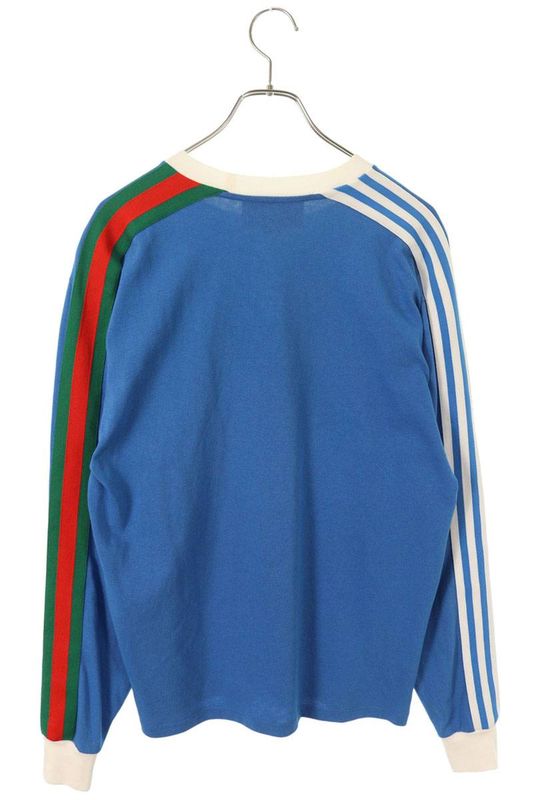 Gucci 700506 Xjeko Logo Print Sideline Long Sleeve Cut And Sewn Men's XS