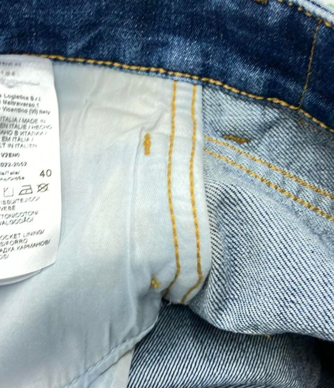 Bottega Veneta Denim Skirt Front and Back Slit Women's Size 40 (M) Bottega