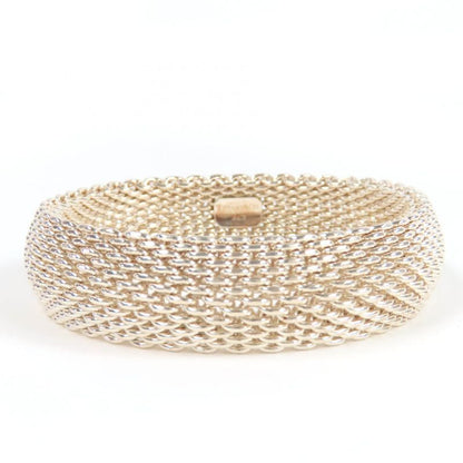 Tiffany & Co Somerset Bangle 925 Bracelet Silver With Box And Storage Bag