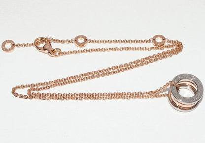 Bulgari Pendant Necklace 18K Pink Goldx18k White Gold Bzero1 Perfect Mistake