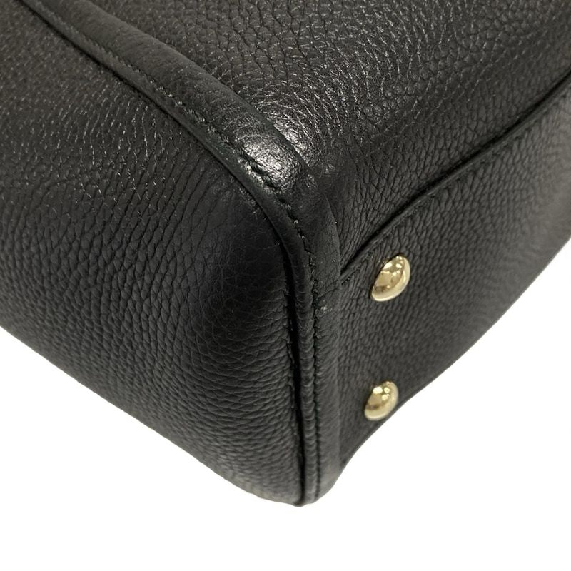 Gucci Handbag Soho 369176 Black Leather