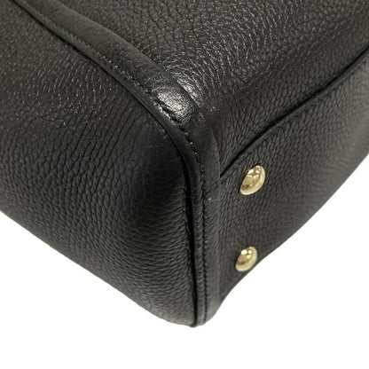 Gucci Handbag Soho 369176 Black Leather