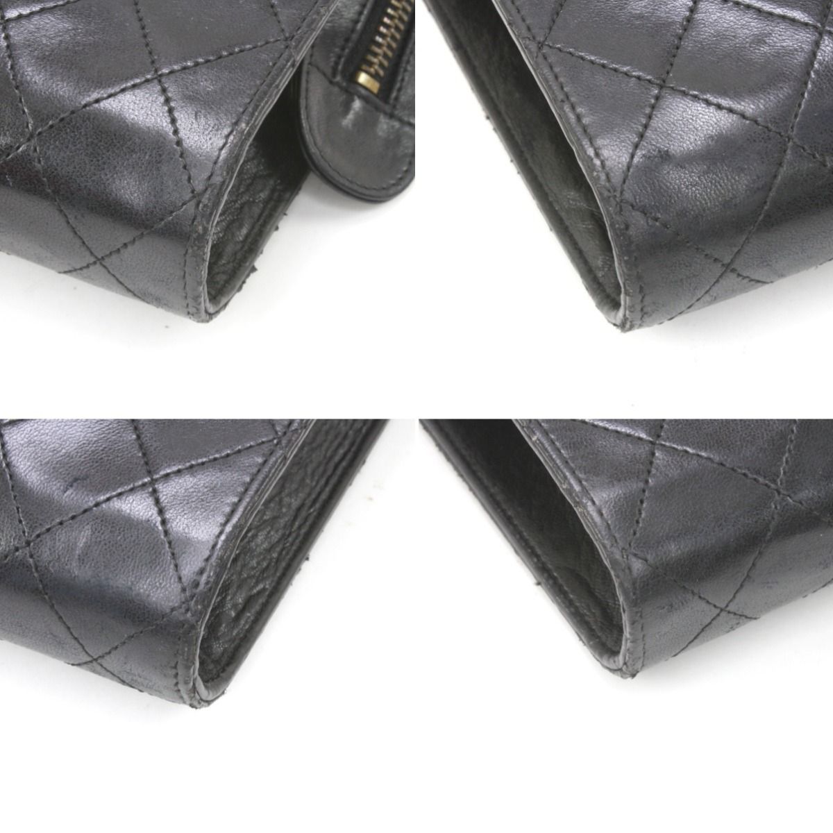 Chanel Shoulder Bag Matelasse Chain Shoulder Scratch Yes Black