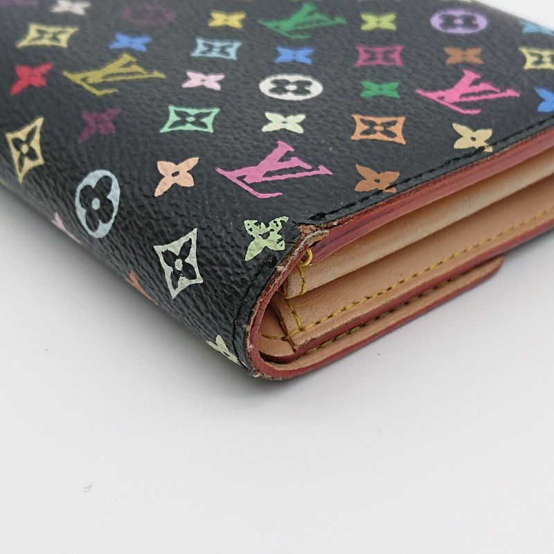 Louis Vuitton Multicolor Sarah Long Wallet Monogram Black Box Storage Bag
