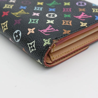 Louis Vuitton Multicolor Sarah Long Wallet Monogram Black Box Storage Bag