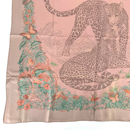 Hermes Scarf Carre 90 DIP DYE Jungle LOVE Jungle LOVE 100% Silk With Box