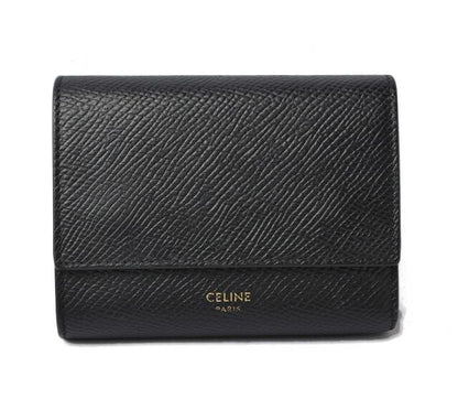 Celine Wallet Mini Wallet Celine Women's Trifold Wallet Black Small Trifold