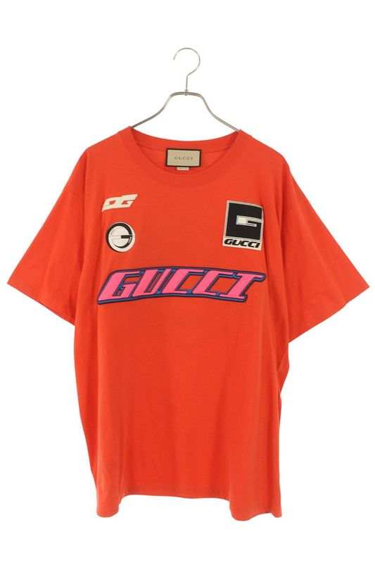 Gucci 616036 Xjgbn Front Logo Embroidered T-shirt Men's L