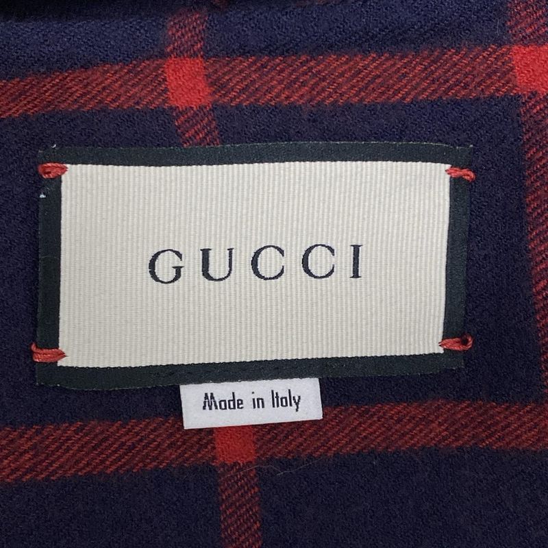 Gucci Poncho Size 36 S Women - 569213 Zabxv Purple And Red Cape/gg Pattern/check