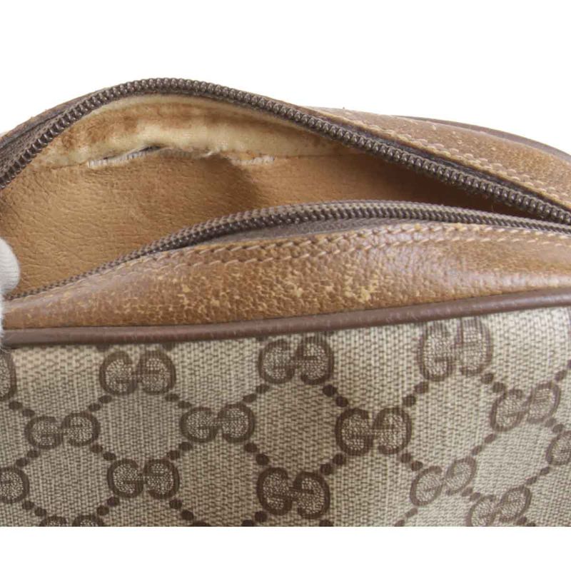 Gucci Old Gucci 8902066 Shoulder Bag GG Supreme Canvas Brown