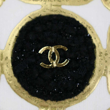 Chanel 20aw Sunflower Tweed Sweatshirt White M P65655k61341