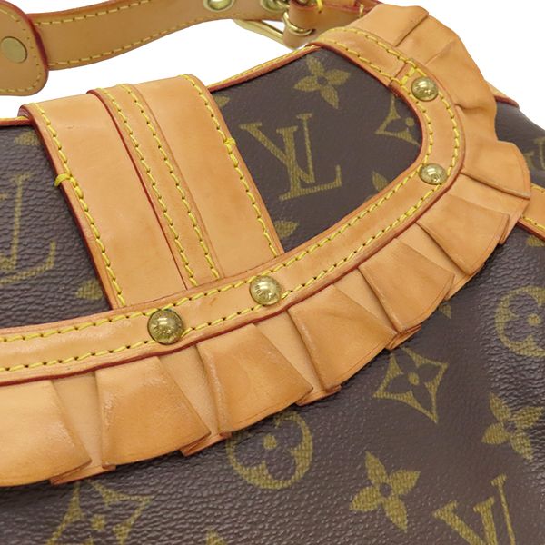 Louis Vuitton Shoulder Bag Leonor Monogram Canvas Monogram Gold Hardware Brown