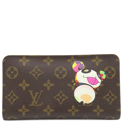 Louis Vuitton Long Wallet Portmonnais Zip Monogram Canvas Monogram Gold