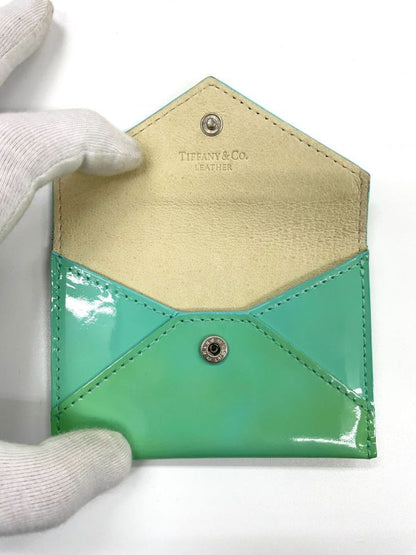 Tiffany & Co Patent Leather Card Case Business Card Holder Card Holder Tiffany