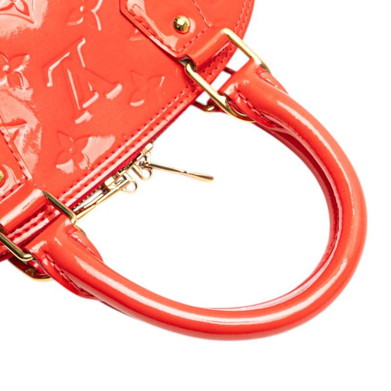 Louis Vuitton Monogram Vernis Alma BB Handbag Shoulder Bag 2WAY M91698 Rouge