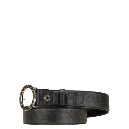 Bulgari Bulgari Black Silver Leather Men's Bvlgari