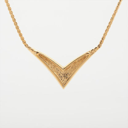 Christian DIOR Necklace GP With Rhinestones Gold