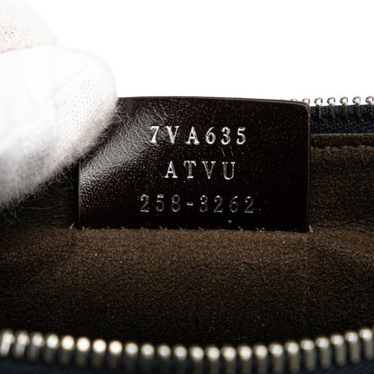 Fendi Zucca Melon Small Crossbody Bag Shoulder Bag 7va635 Grey Navy Canvas