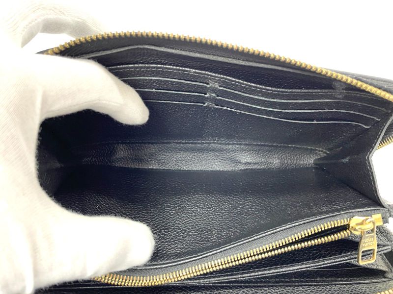 Louis Vuitton Monogram Empreinte Zippy Wallet Round Zip Wallet Long Wallet