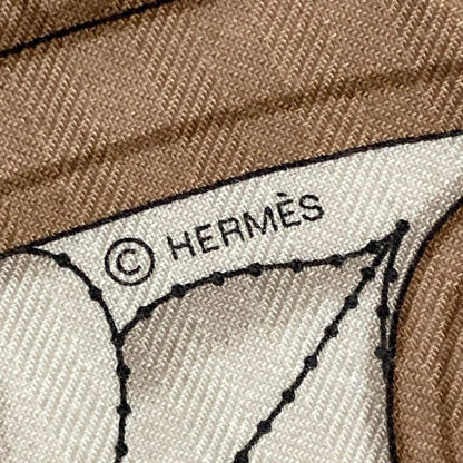 Hermes Stole (shawl) Carre Geant/shawl Carre 140 H244039s Ivory X Black X Multi