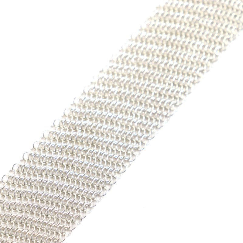  Tiffany & Co Vintage Old Tiffany & Co Mesh Scarf Necklace Sv925 Silver With