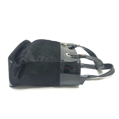 Chanel Tote Bag CC Coco Mark Paris Biarritz PM A34208 Enamel Black