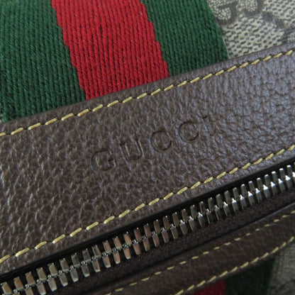 Gucci 759689 Cosmetic Case With Web Stripe GG Supreme Cosmetic Pouch/beauty