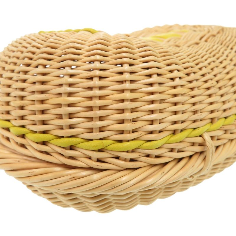 Hermes Petite Ache Minaudiere Straw Taurillon Cles Mance Cles Beige Clutch Bag