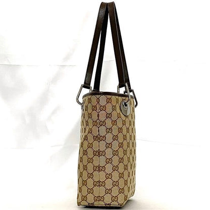 Gucci Tote Bag Beige Brown