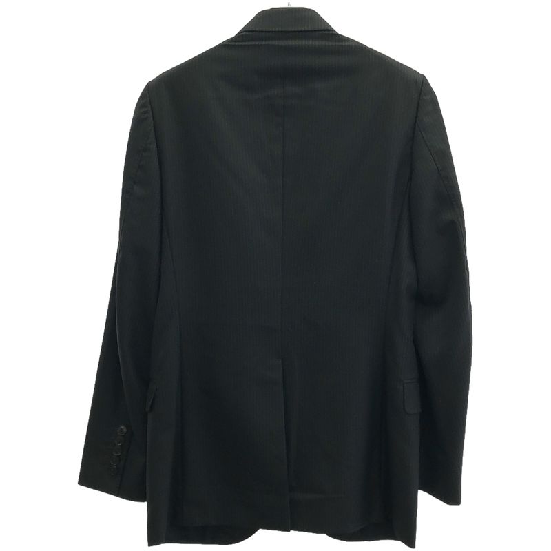 Gucci Notched Lapel 2b Striped Set-Up Suit 281afb Black 44