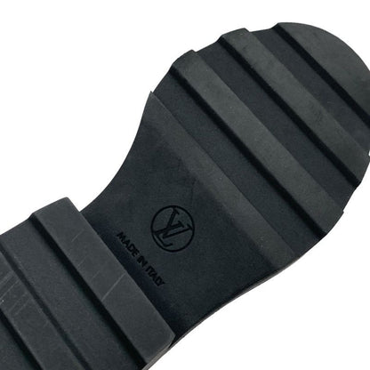 Louis Vuitton Bobur Line Monogram Loafer Leather Shoes Leather Brown Black