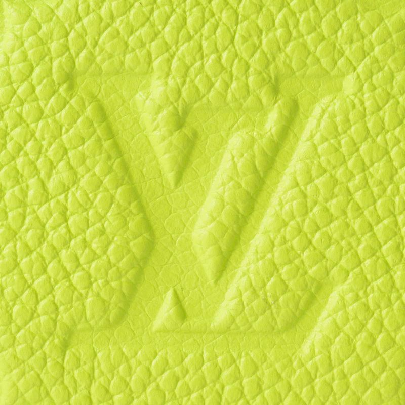 Louis Vuitton Card Case Porte Cult LV Charm Zesty Lime